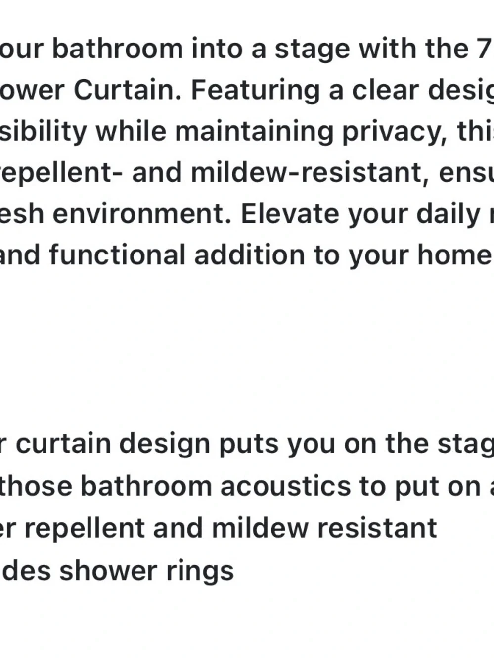Rockstar Shower Curtain - Black Silhouette Design
